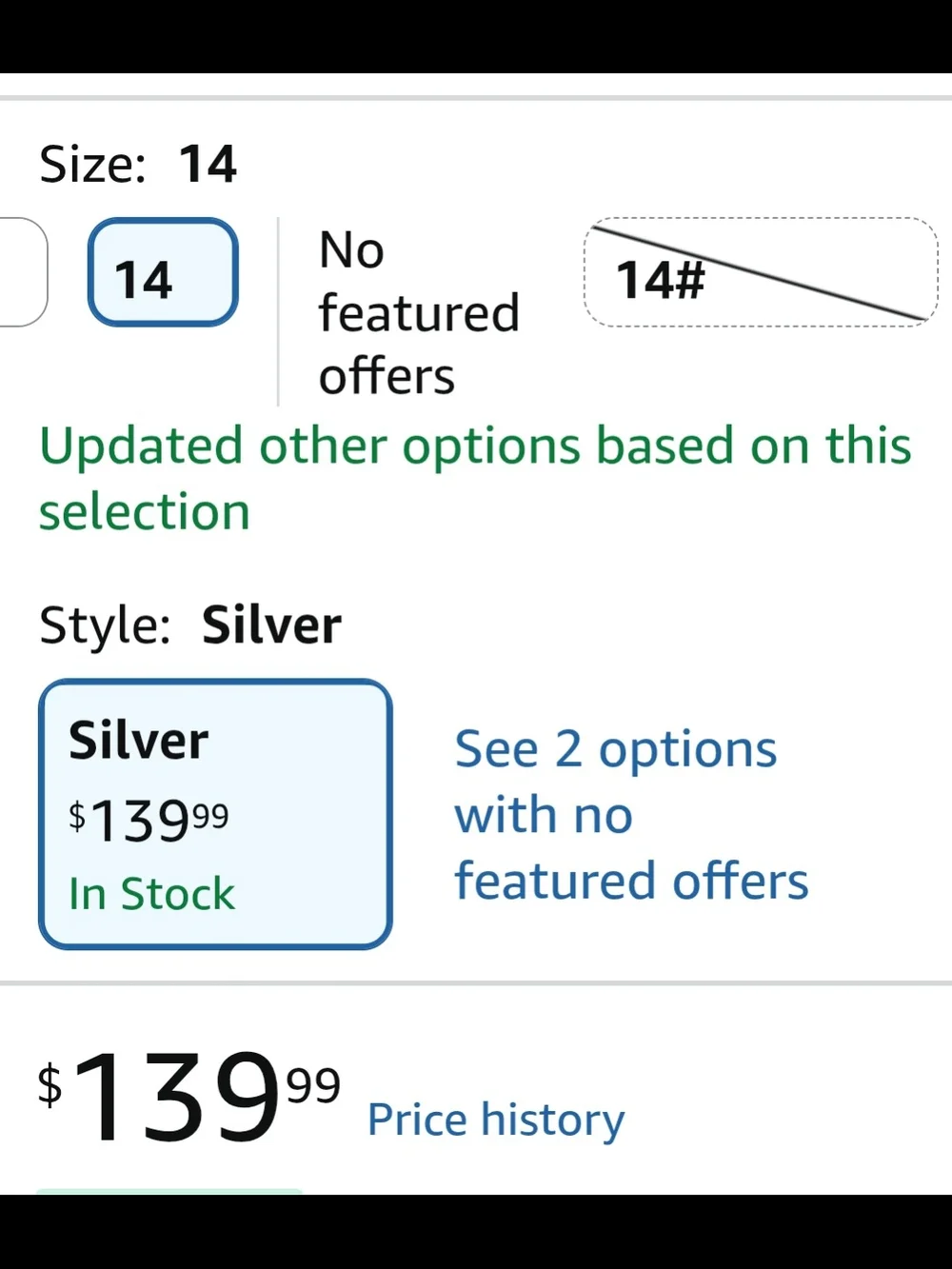 Black Smart Ring Fitness Tracker with Silver Accents Size 14 NIB